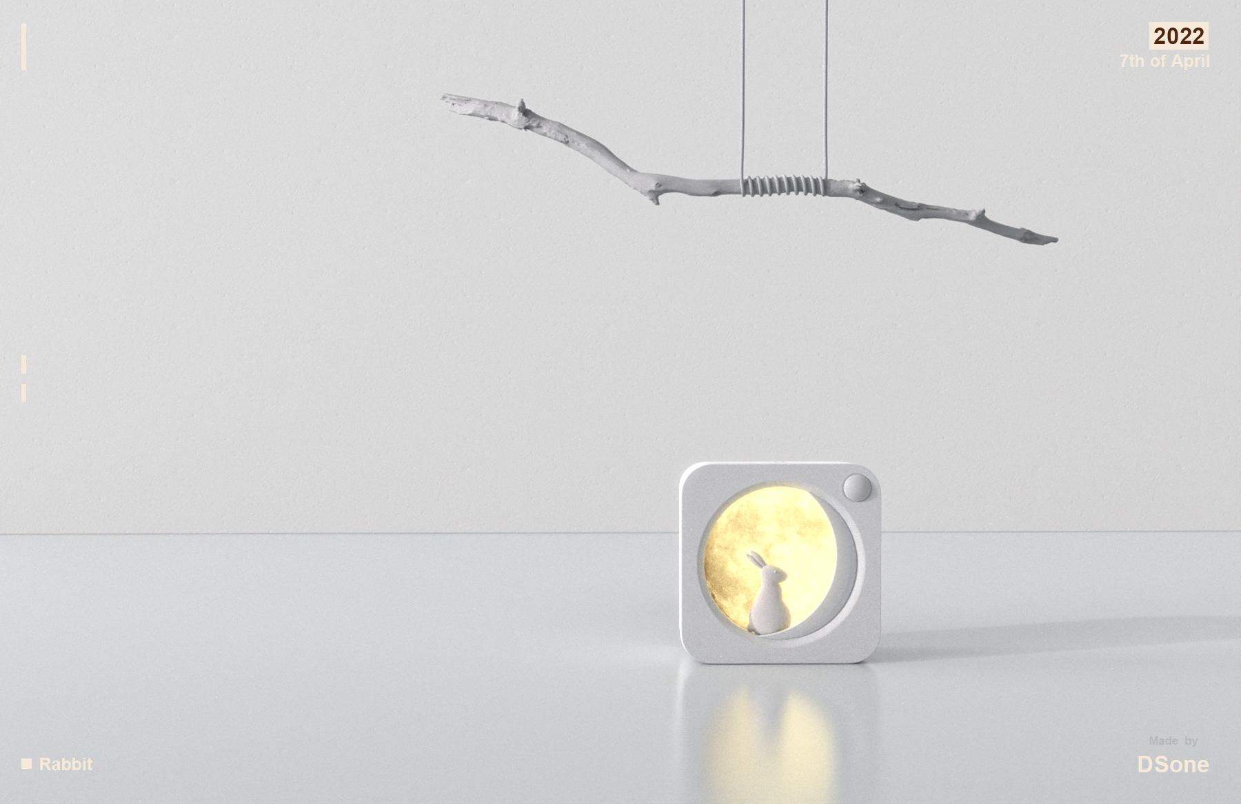 Night light，small home appliances，Induction，Chang'e，rabbit，