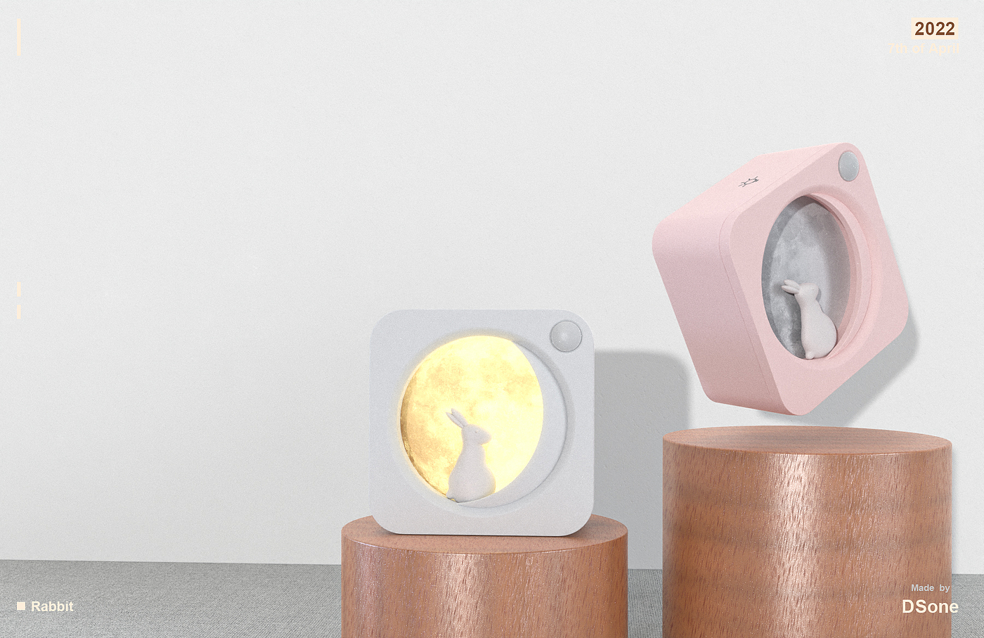 Night light，small home appliances，Induction，Chang'e，rabbit，