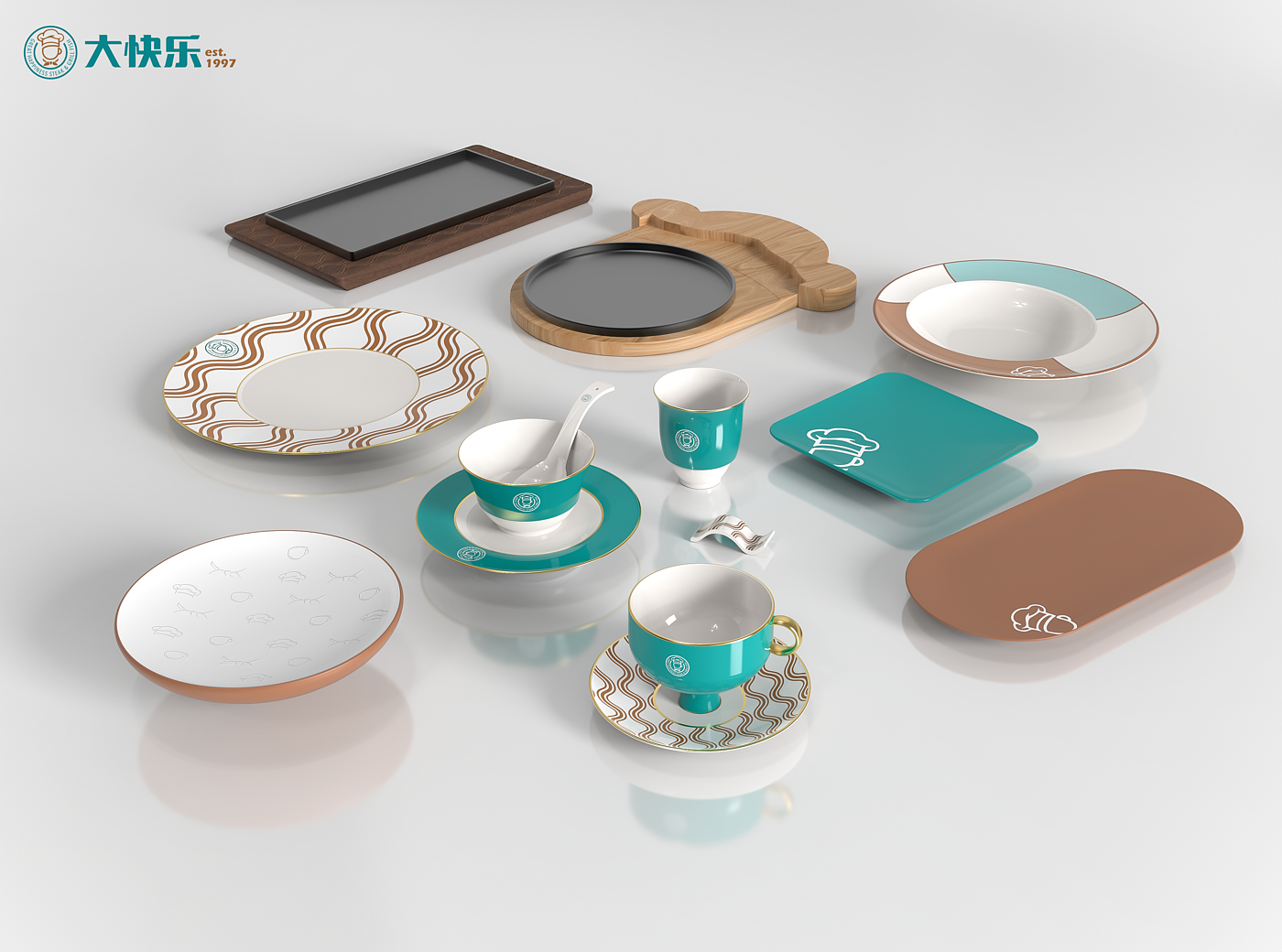 Tableware design，Western-style food，western restaurant，tableware，ceramics，