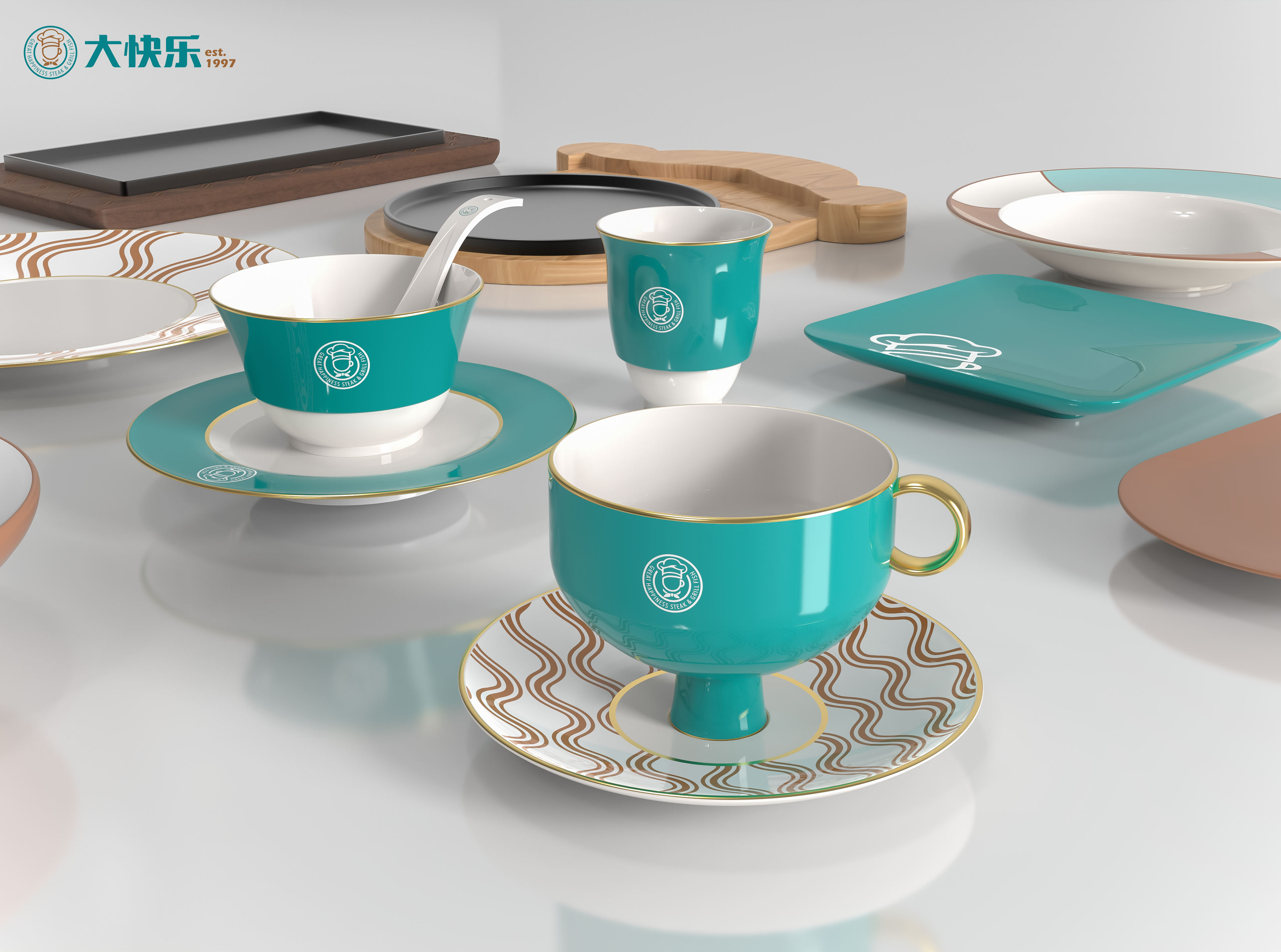 Tableware design，Western-style food，western restaurant，tableware，ceramics，