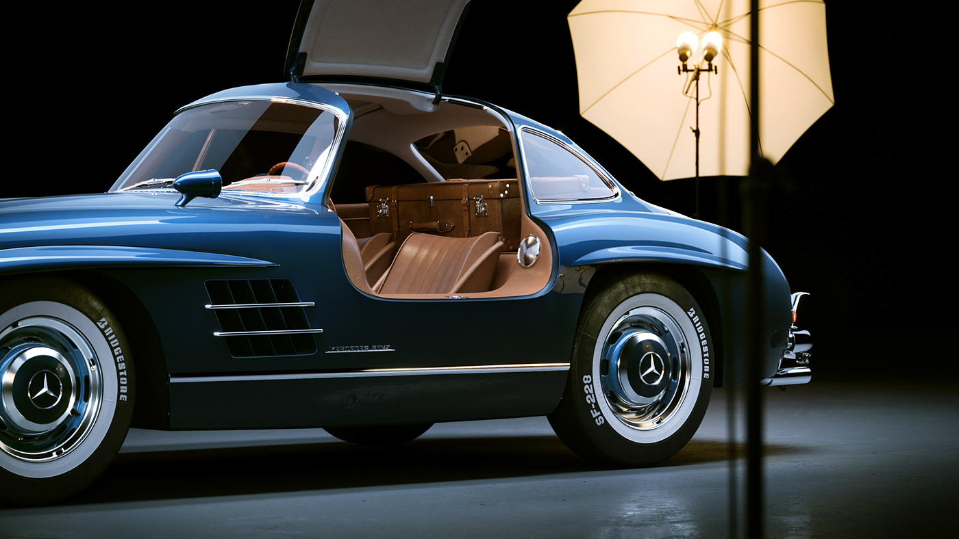 3D car，3ds Max，File visualization，Computer animation，Benz，