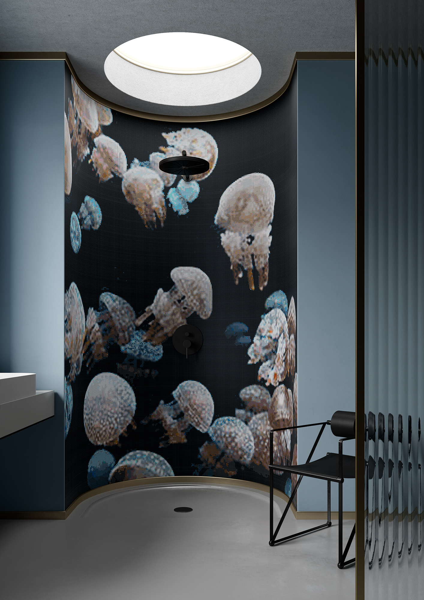 3D architecture，Artistic direction，Crown design，Interior design，wallpaper，wallpaper，