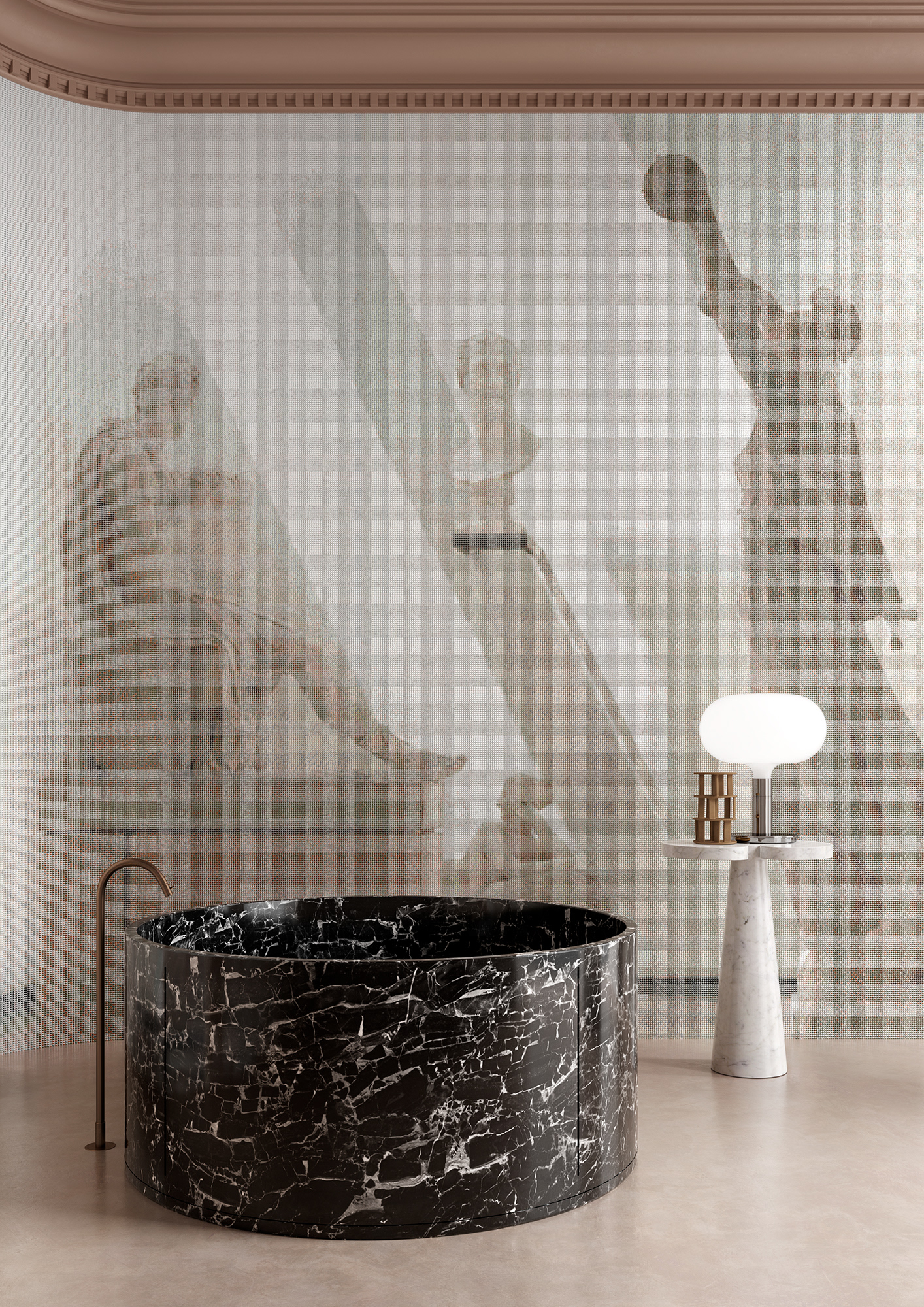 3D architecture，Artistic direction，Crown design，Interior design，wallpaper，wallpaper，