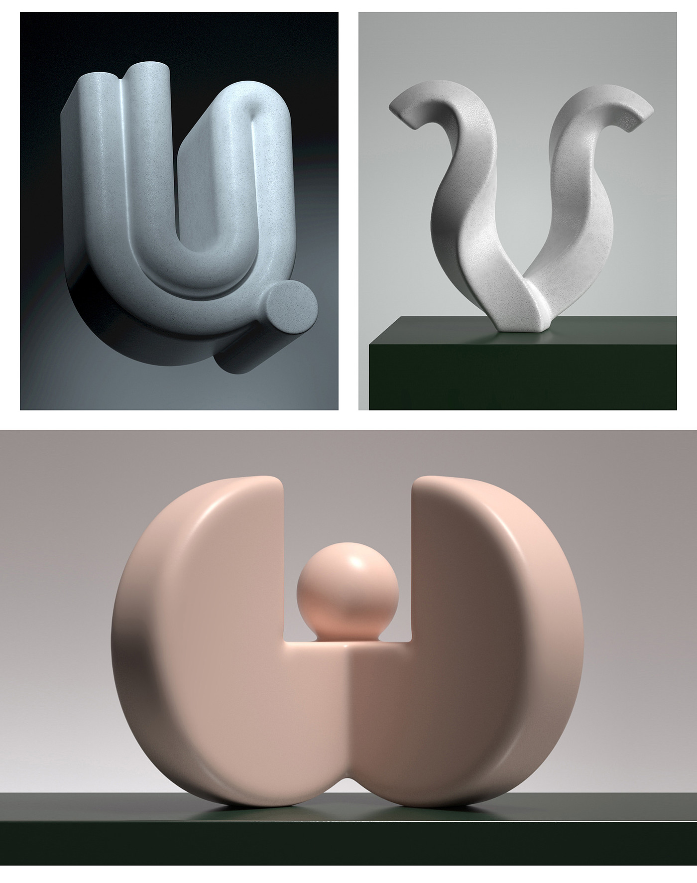 letter，Render，Typesetting，Digital sculpture，