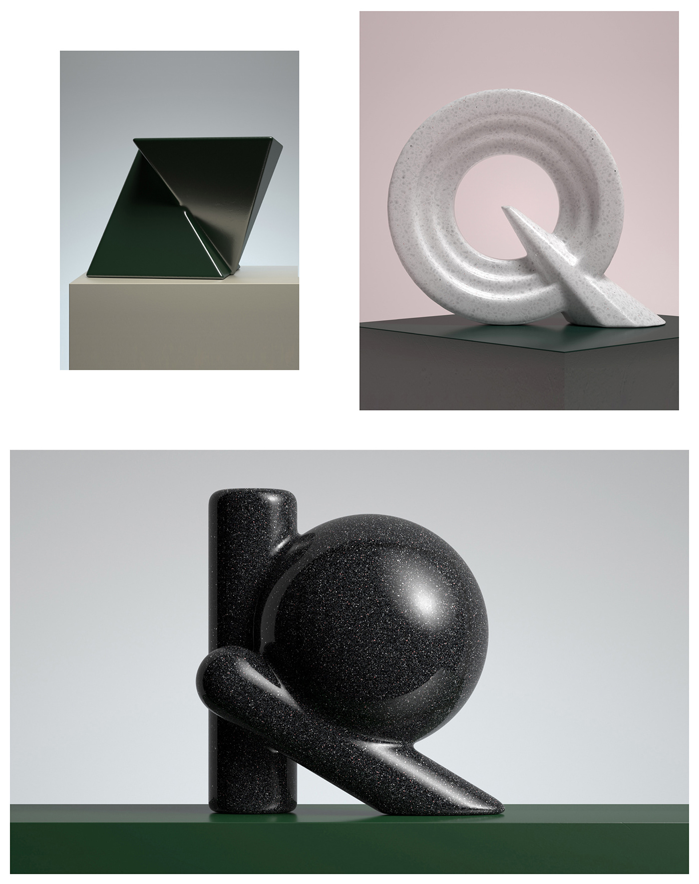 letter，Render，Typesetting，Digital sculpture，