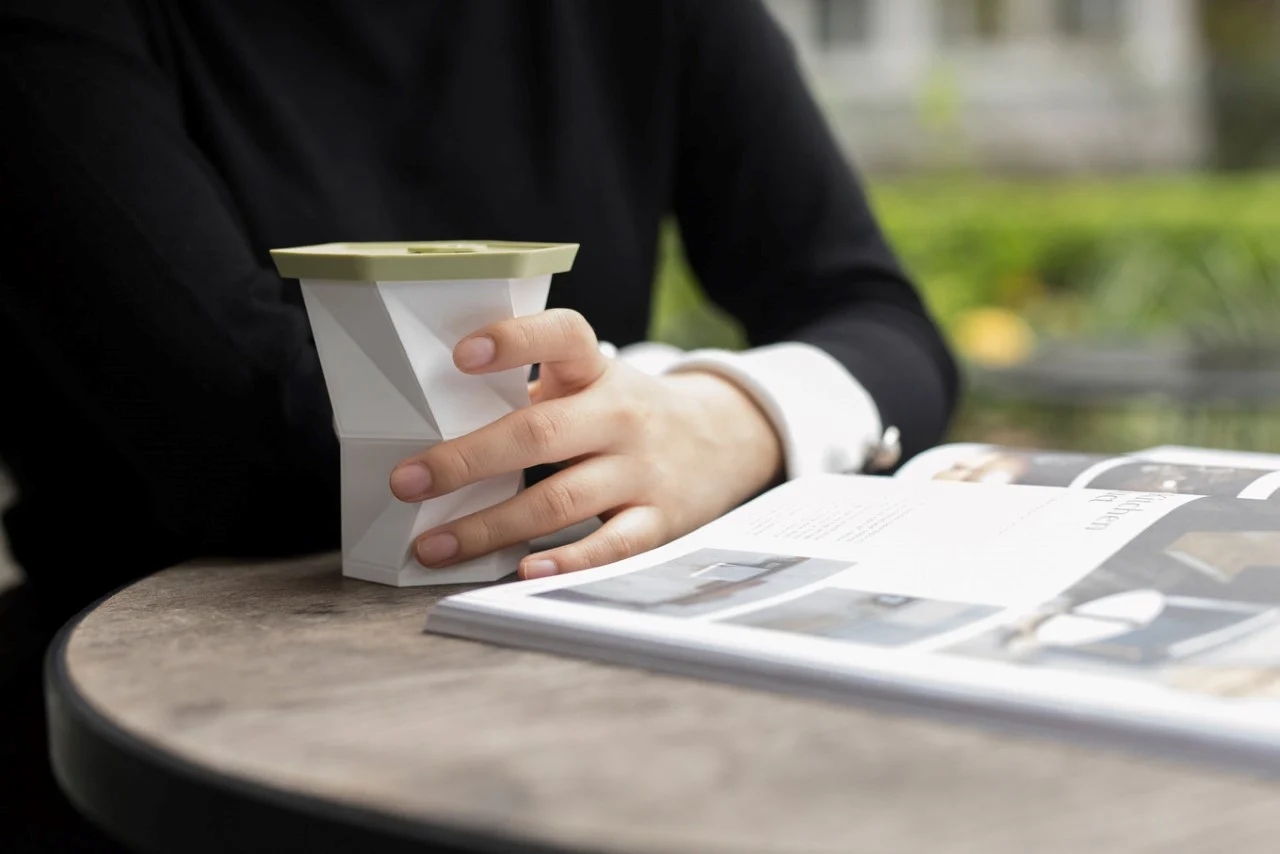 Foldable，Origami cup，product design，