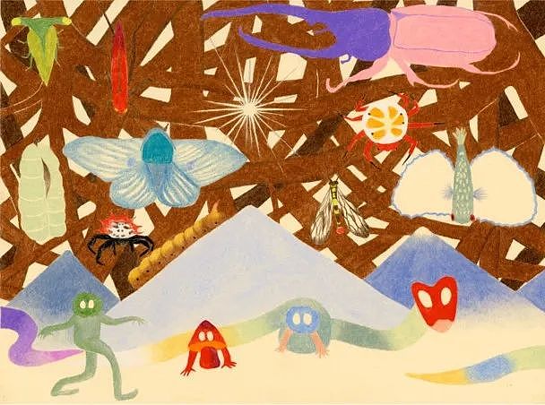 a market，carpet，Home Furnishing，Illustration，