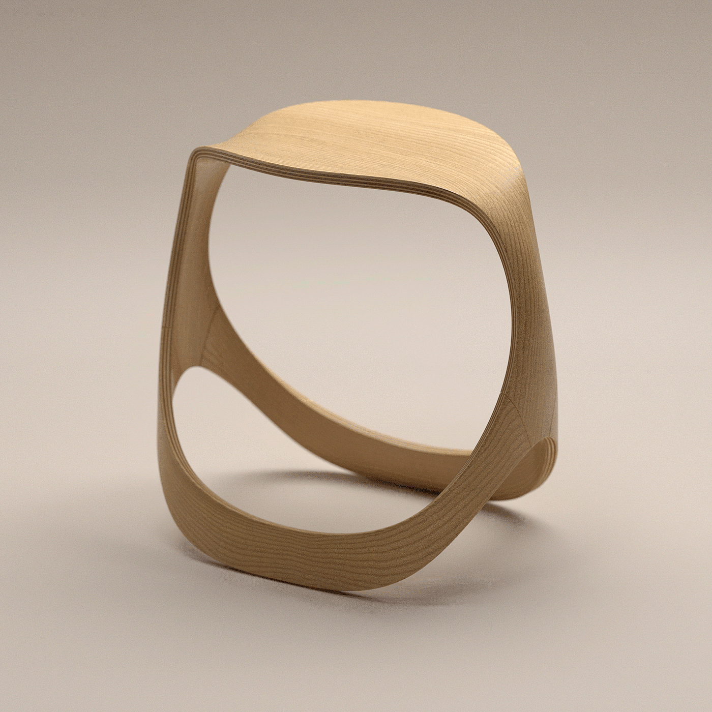 Woodworking design，Natural furniture，Plywood products，Wooden stool，