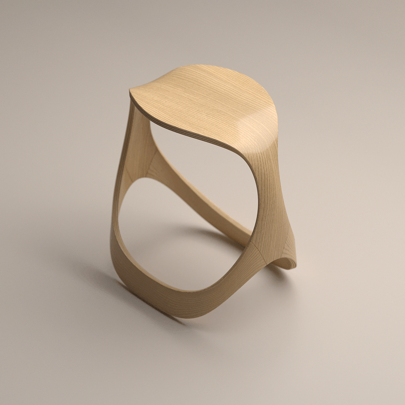 Woodworking design，Natural furniture，Plywood products，Wooden stool，