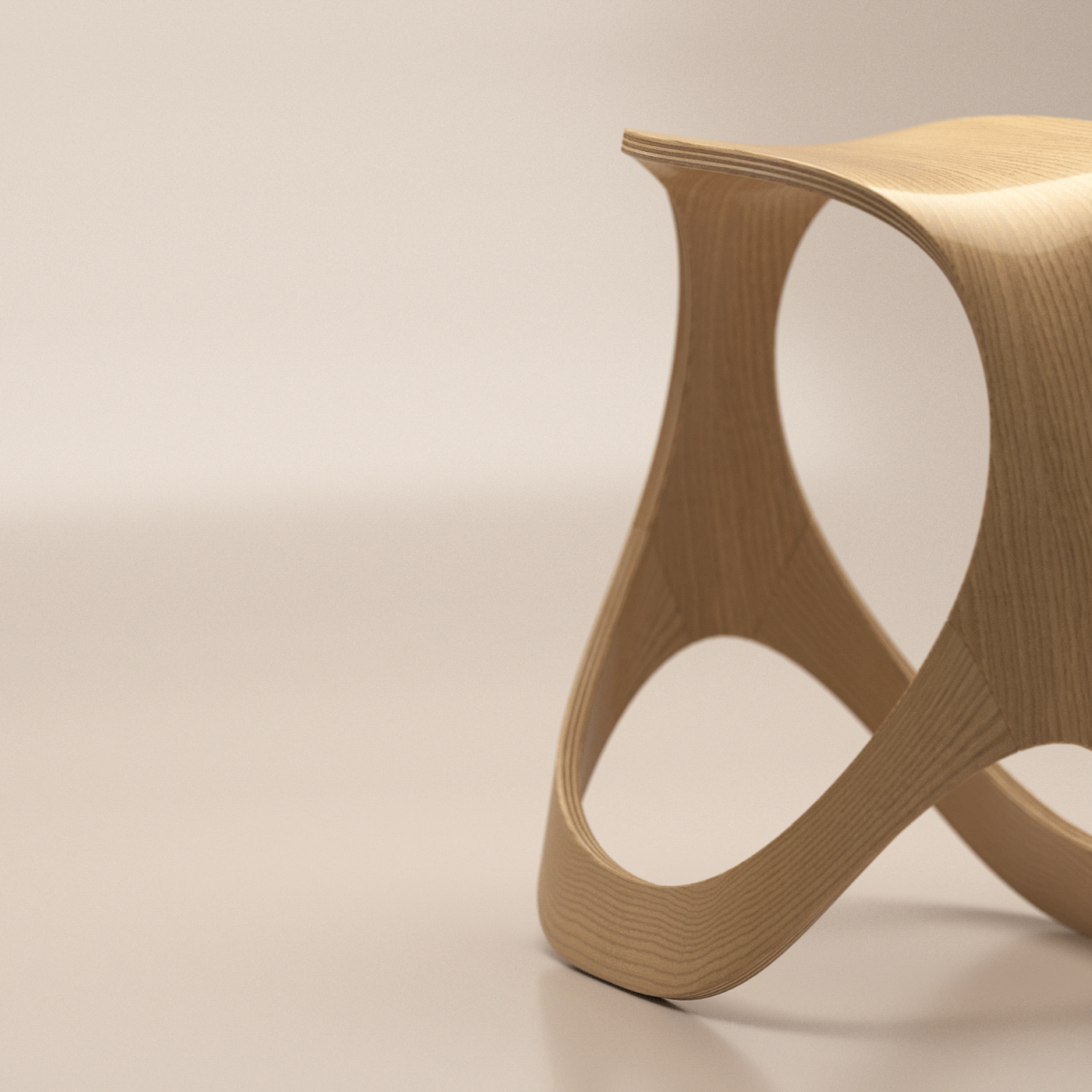 Woodworking design，Natural furniture，Plywood products，Wooden stool，