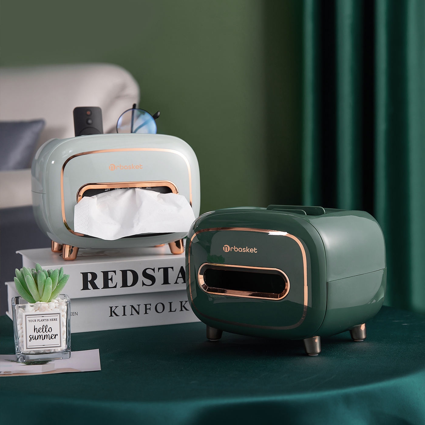 Vintage TV tissue box，