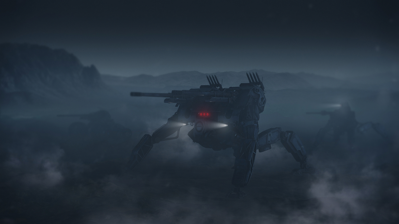 machine，3d，Model，robot，Tank，Game model，