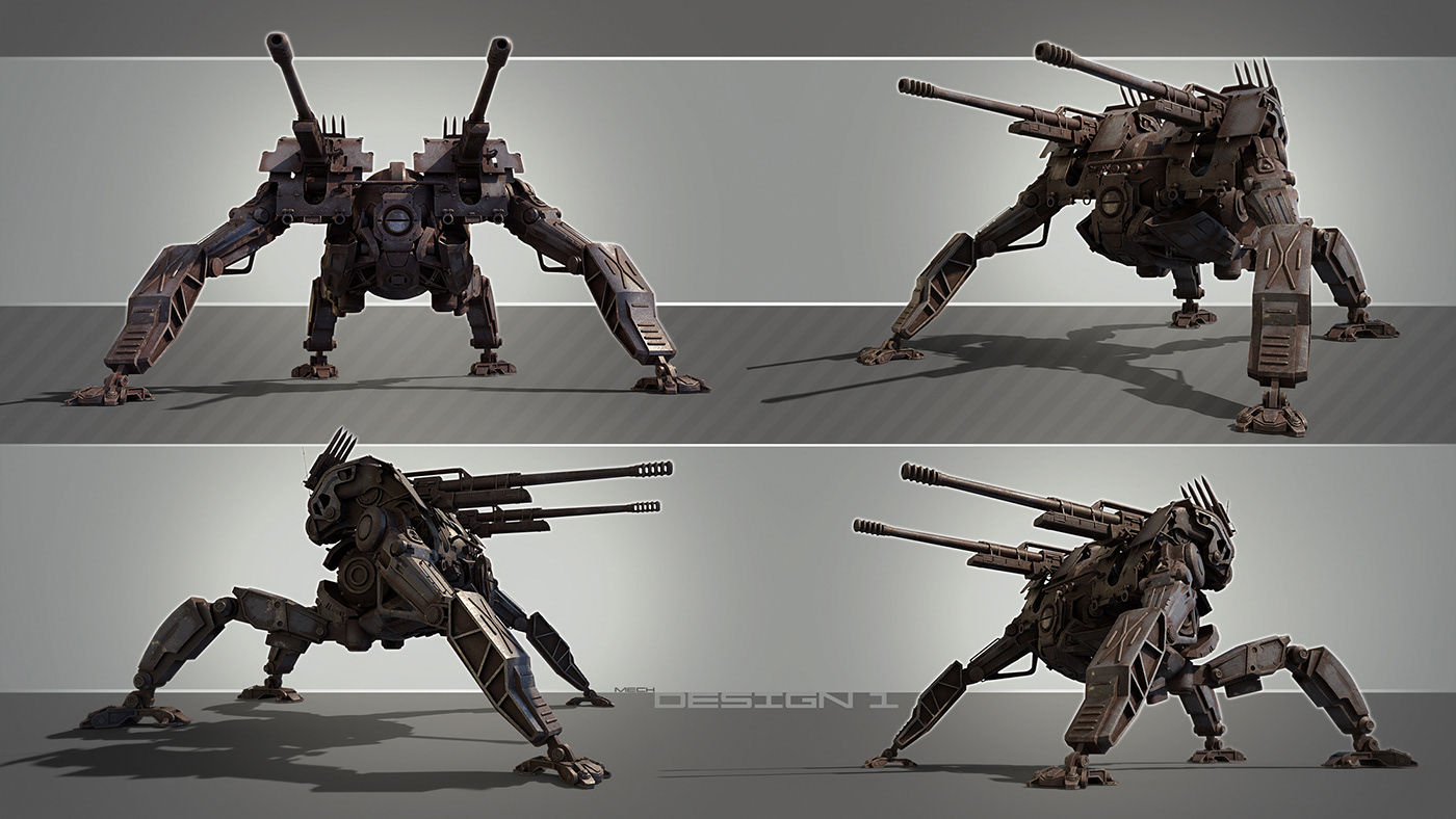 machine，3d，Model，robot，Tank，Game model，