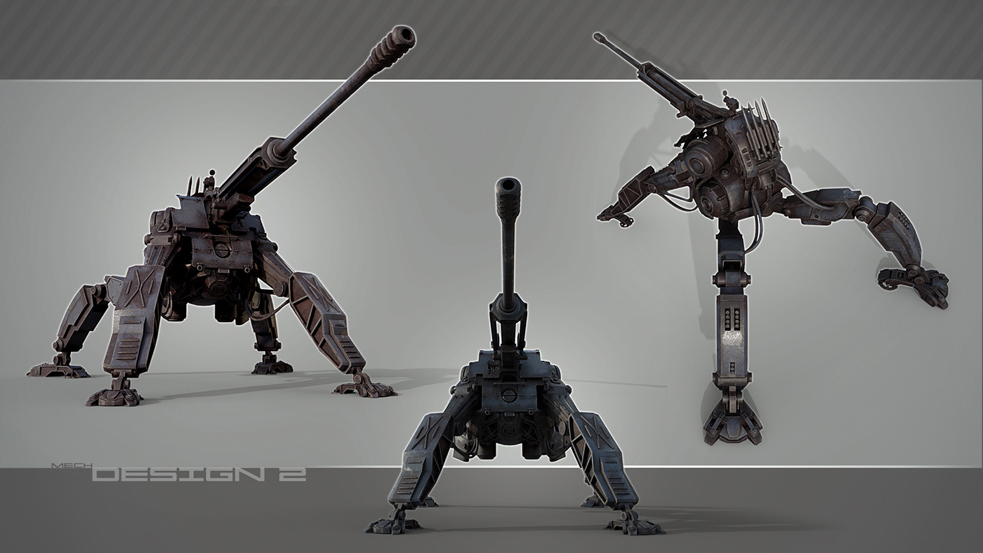 machine，3d，Model，robot，Tank，Game model，