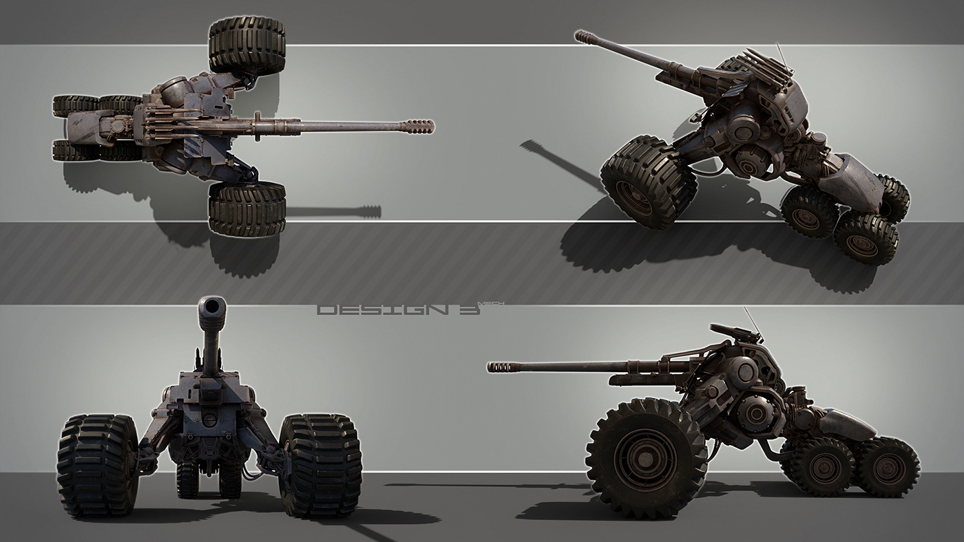 machine，3d，Model，robot，Tank，Game model，