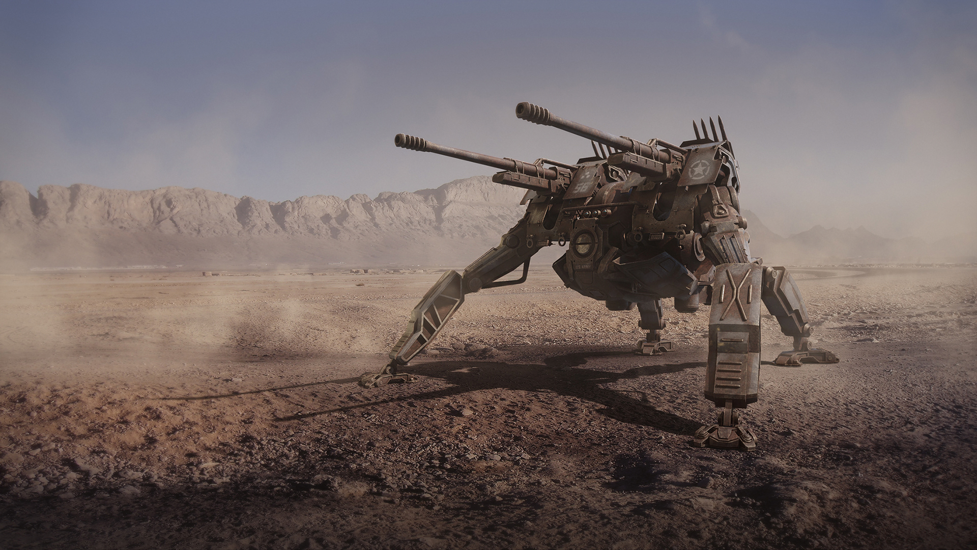 machine，3d，Model，robot，Tank，Game model，