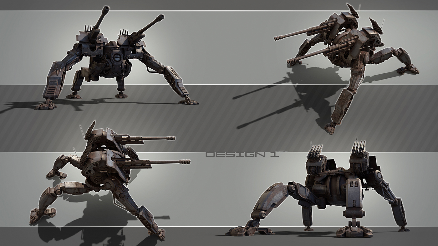 machine，3d，Model，robot，Tank，Game model，