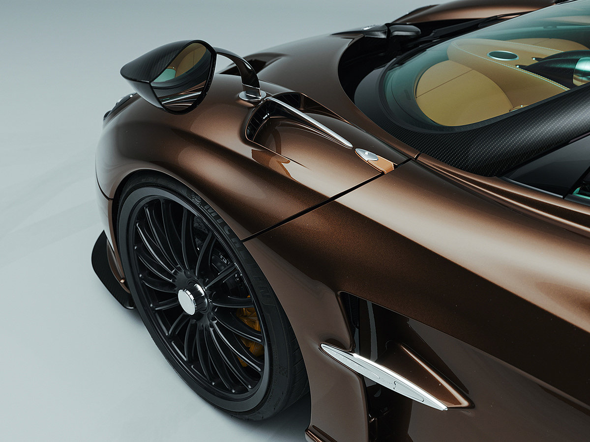 跑车，Hermes Edition，Pagani，Huayra Roadster，汽车设计，CGI效果图，