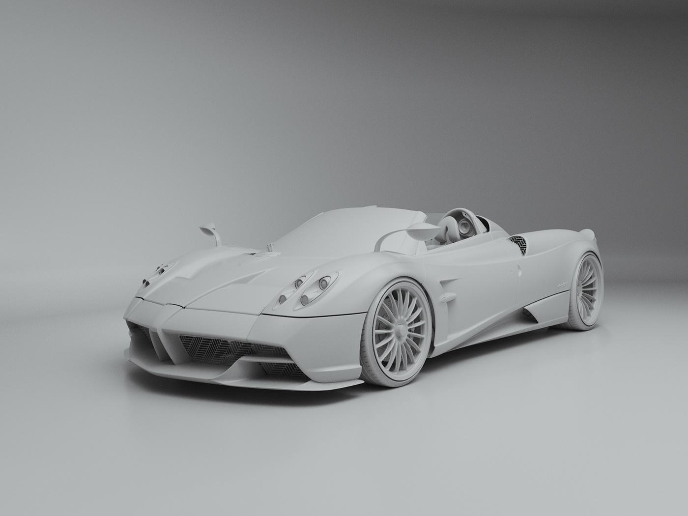 Sports car，Hermes Edition，Pagans，Huayra Roadster，Automobile design，CGI renderings，