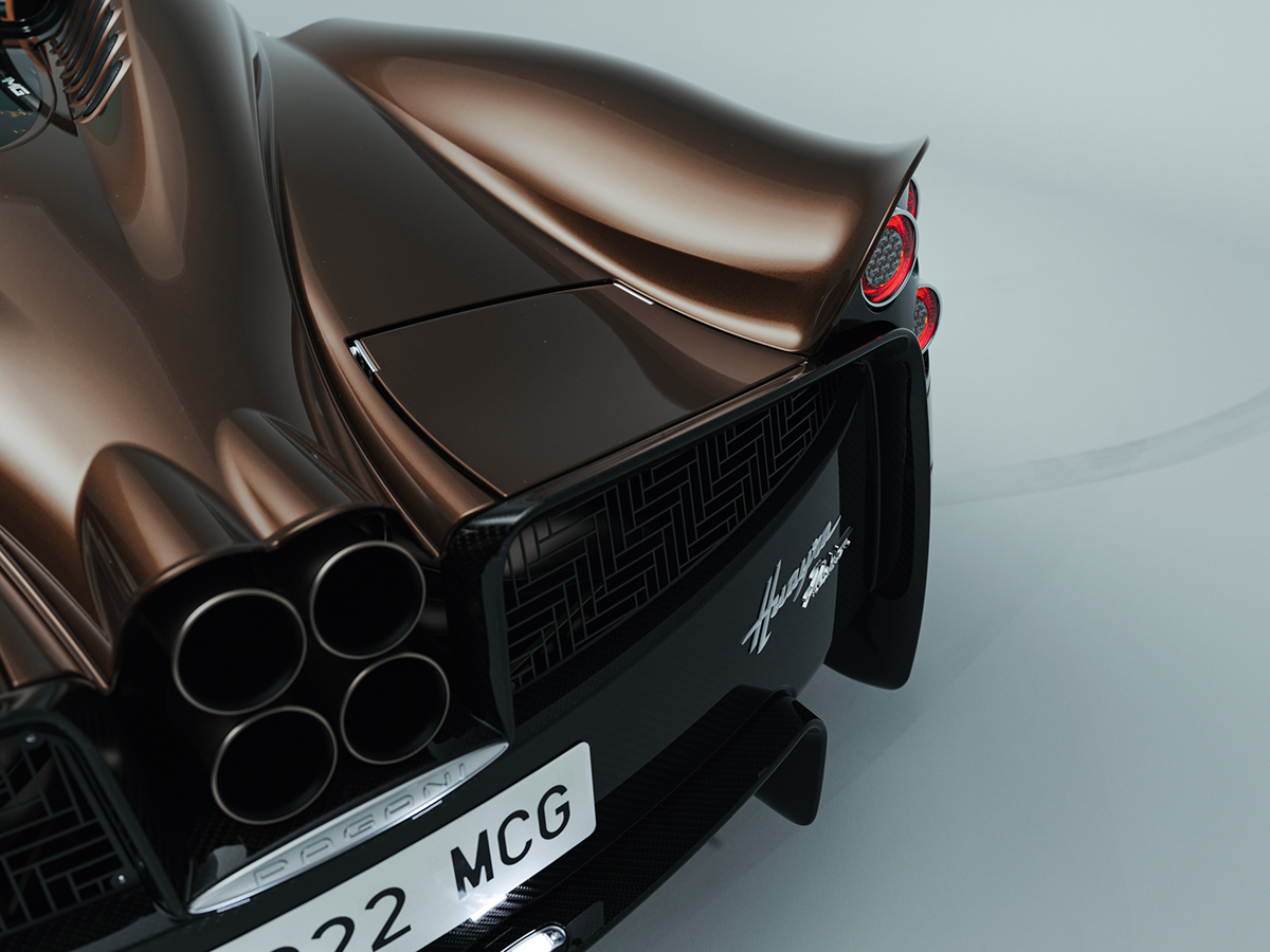 Sports car，Hermes Edition，Pagans，Huayra Roadster，Automobile design，CGI renderings，