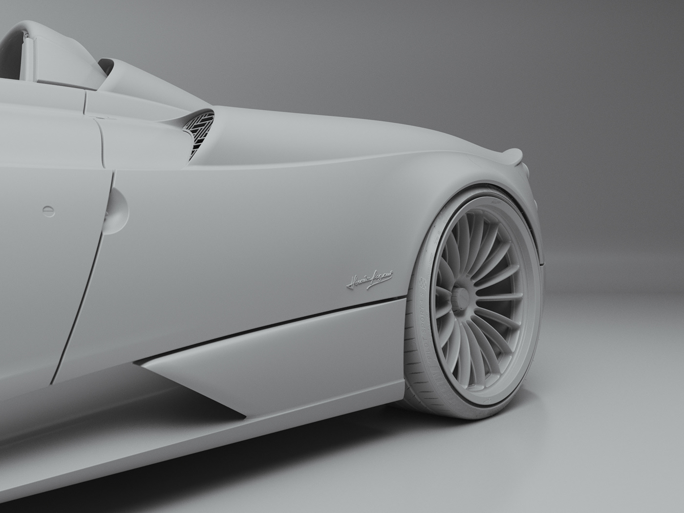 Sports car，Hermes Edition，Pagans，Huayra Roadster，Automobile design，CGI renderings，