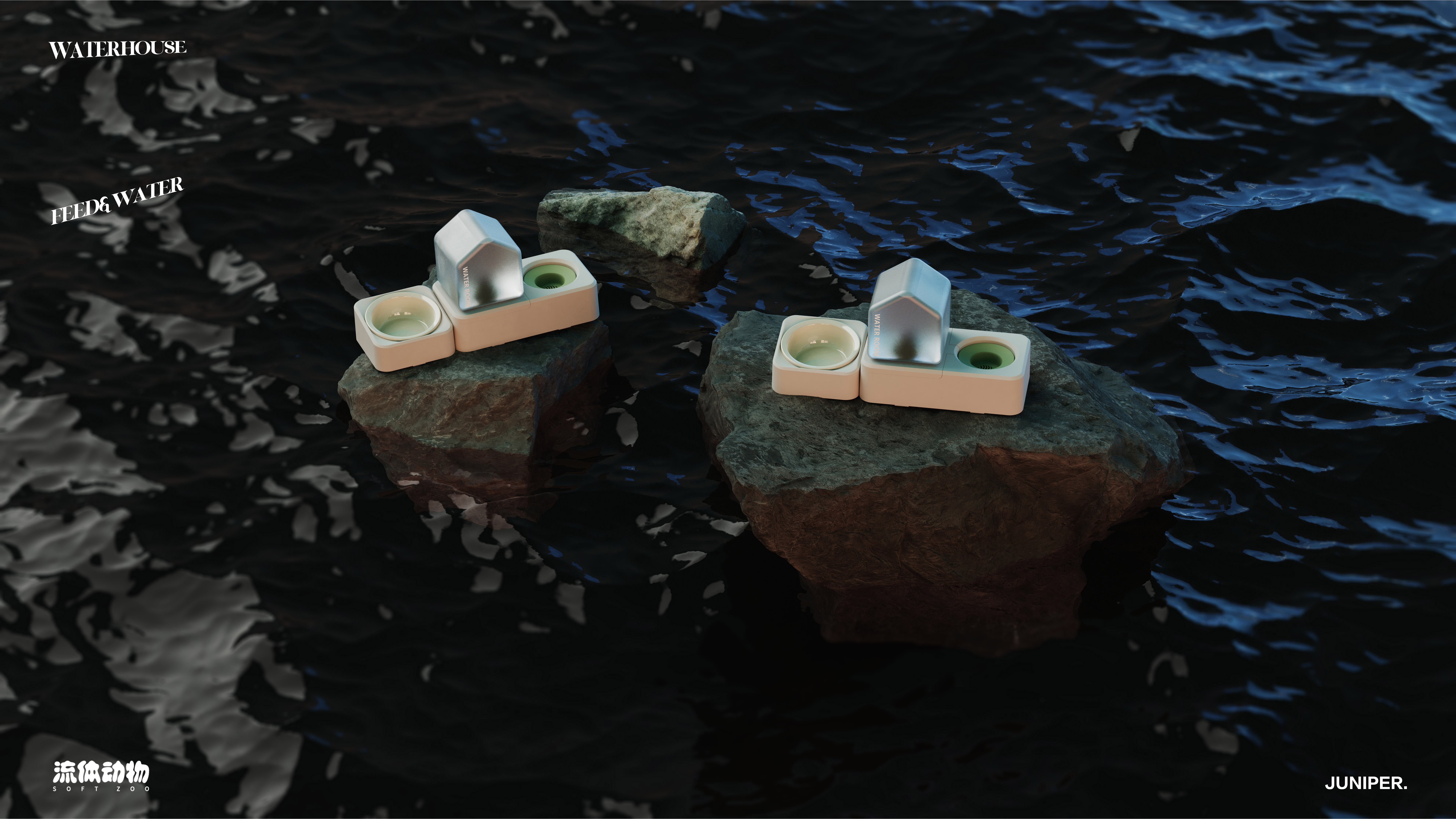 Pet Supplies & Pet，Cat bowl，The cat feeds water，Cat food，