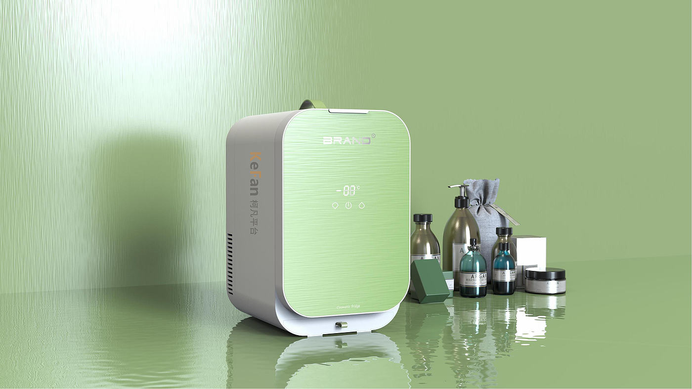 Makeup mini refrigerator，Small refrigerator，product design，