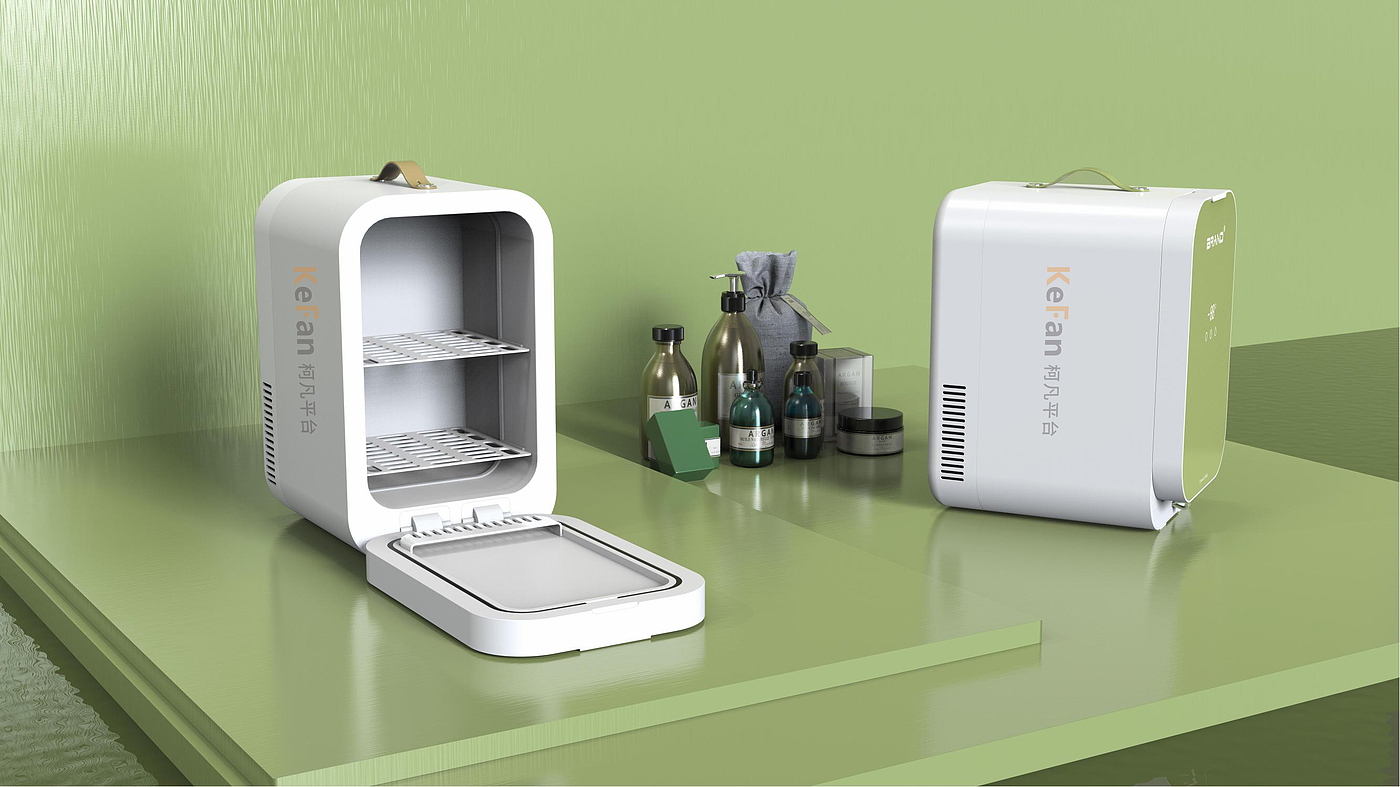 Makeup mini refrigerator，Small refrigerator，product design，