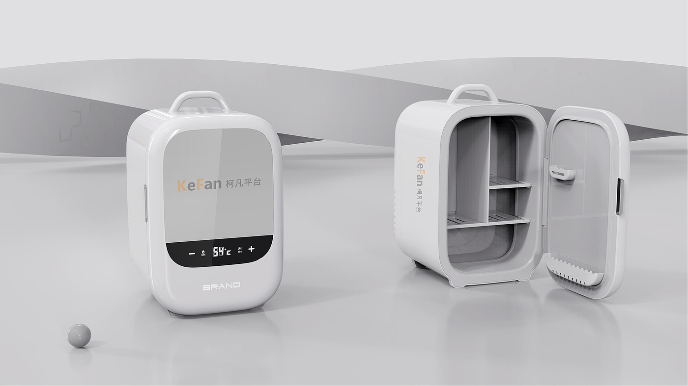 Makeup mini refrigerator，Small refrigerator，product design，