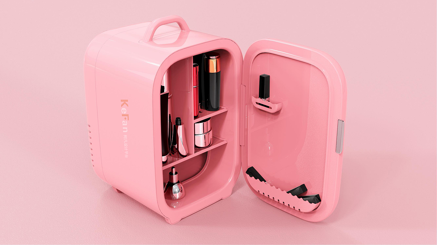 Makeup mini refrigerator，Small refrigerator，product design，