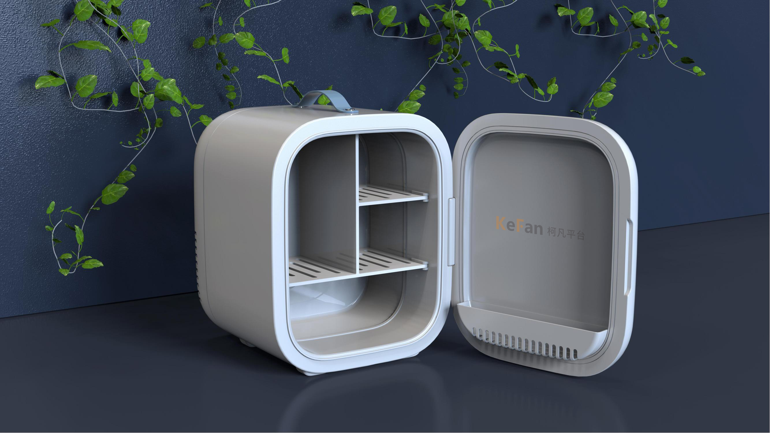 Makeup mini refrigerator，Small refrigerator，product design，