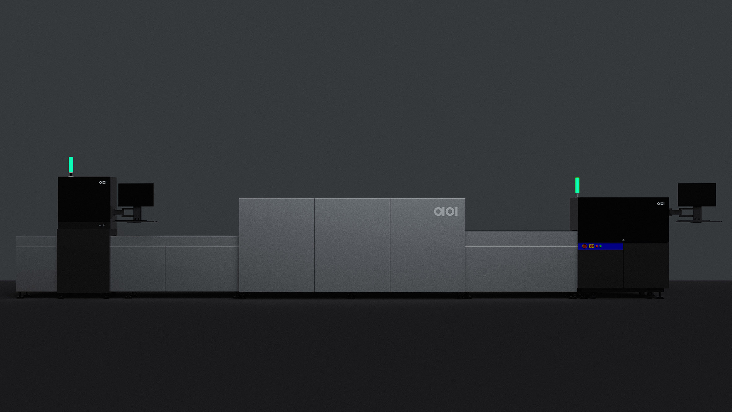 Equipment industrial design，Appearance design of testing equipment，AOI detection，Smart factory，Intelligent production line，Large equipment，Assembly line，