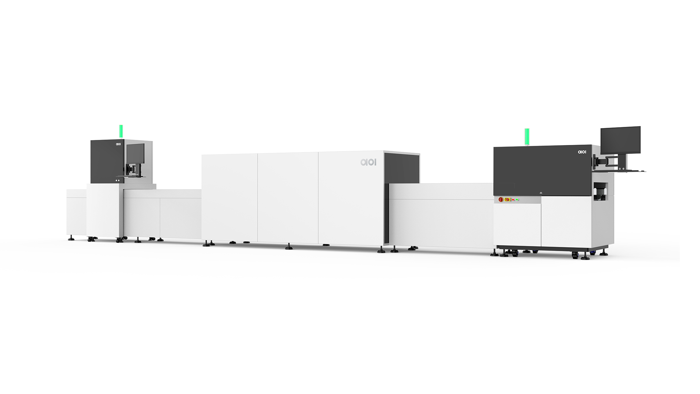 Equipment industrial design，Appearance design of testing equipment，AOI detection，Smart factory，Intelligent production line，Large equipment，Assembly line，