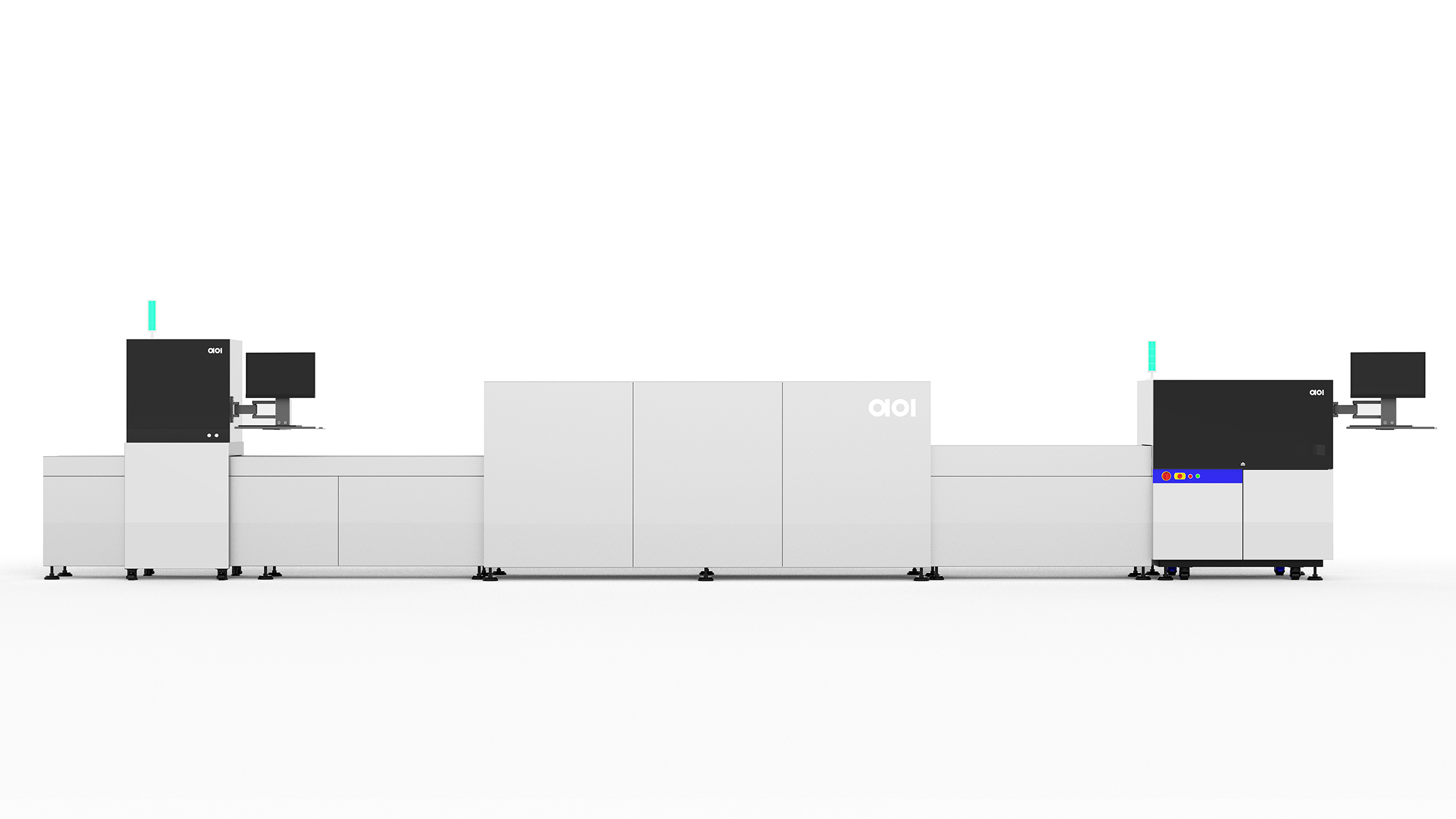 Equipment industrial design，Appearance design of testing equipment，AOI detection，Smart factory，Intelligent production line，Large equipment，Assembly line，