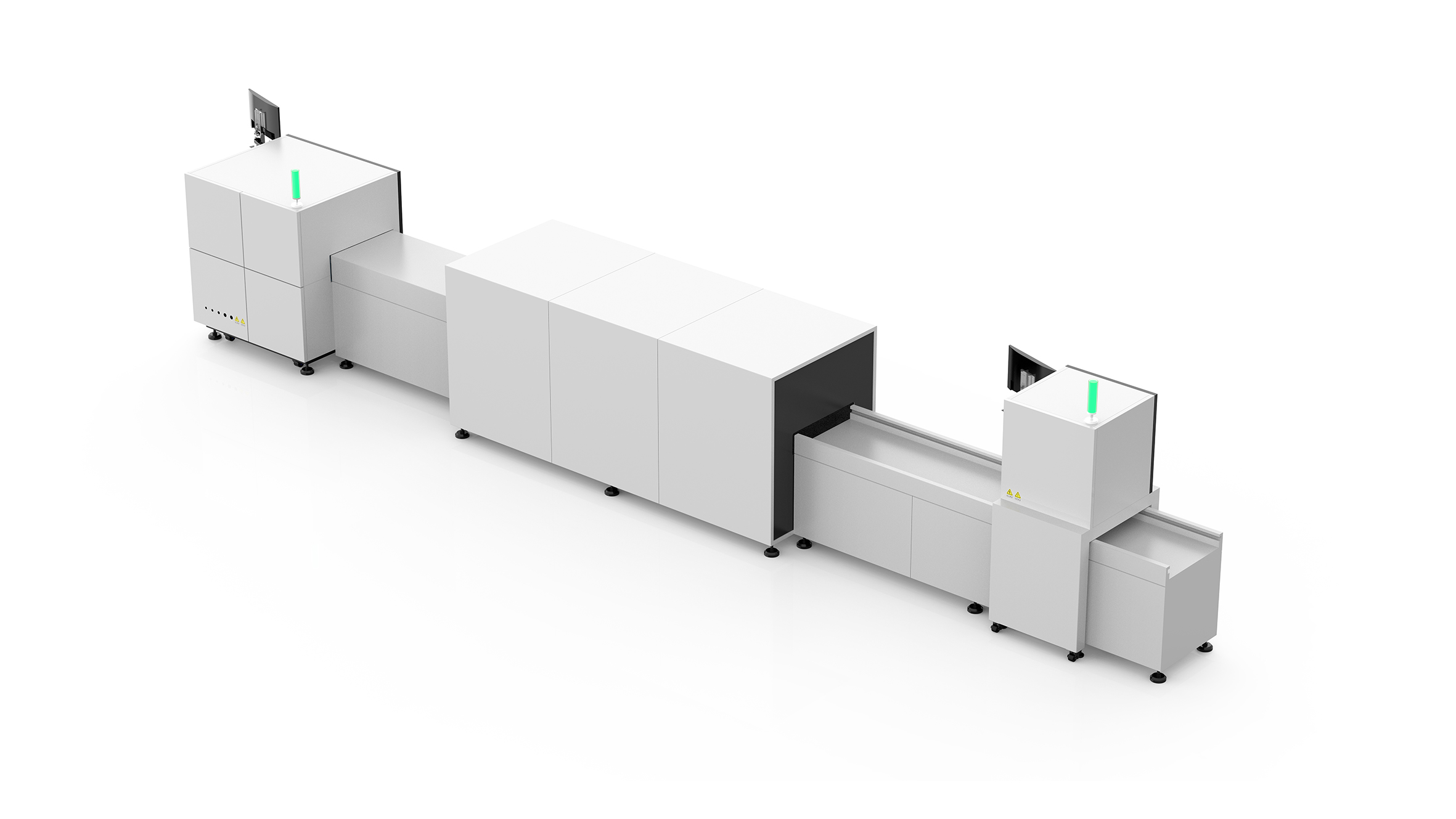 Equipment industrial design，Appearance design of testing equipment，AOI detection，Smart factory，Intelligent production line，Large equipment，Assembly line，