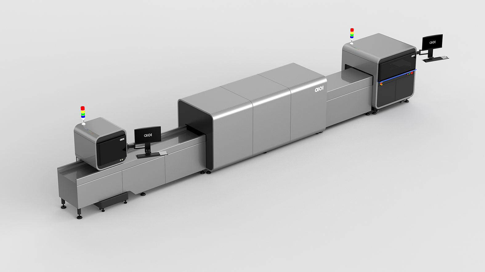 检测设备,aoi设备,智能工厂,大型生产线,工业设计,设备外观设计,智能