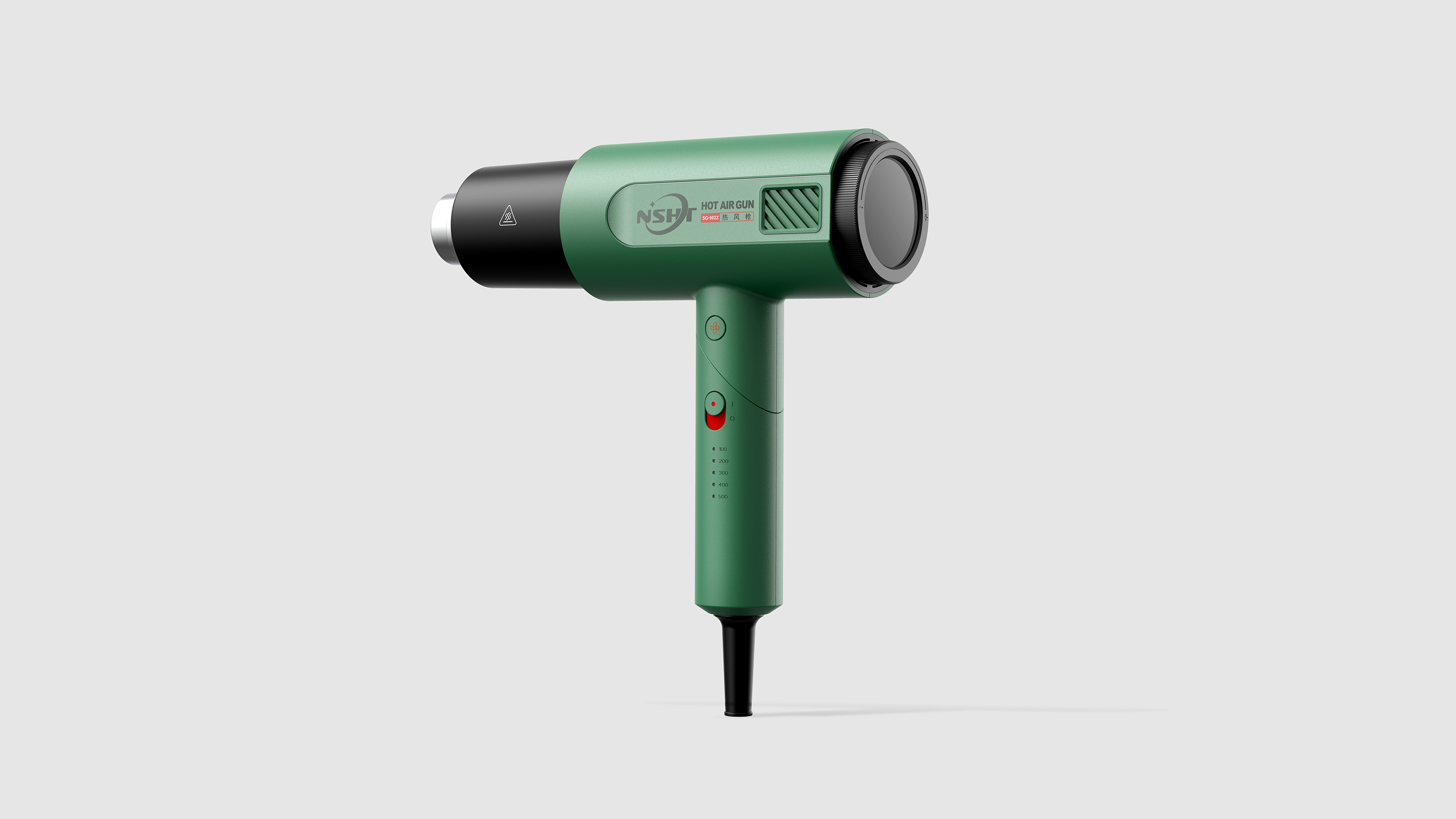 Appearance design of hot air gun，Tool appearance，Equipment appearance，Handheld device appearance，industrial design，Overseas tool design，Intelligent electric tools，