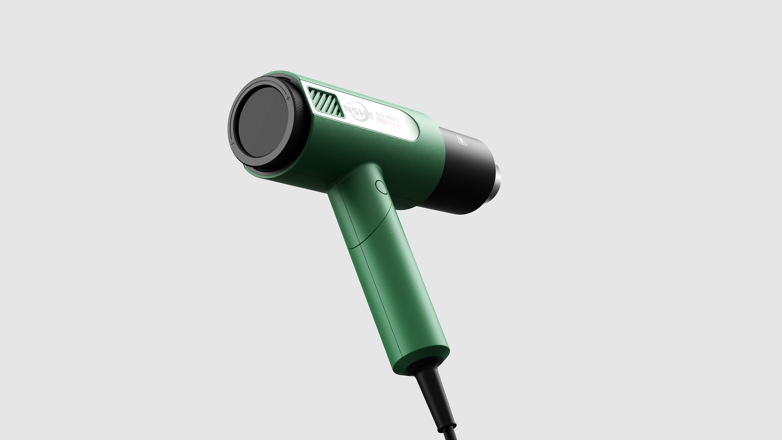 Appearance design of hot air gun，Tool appearance，Equipment appearance，Handheld device appearance，industrial design，Overseas tool design，Intelligent electric tools，