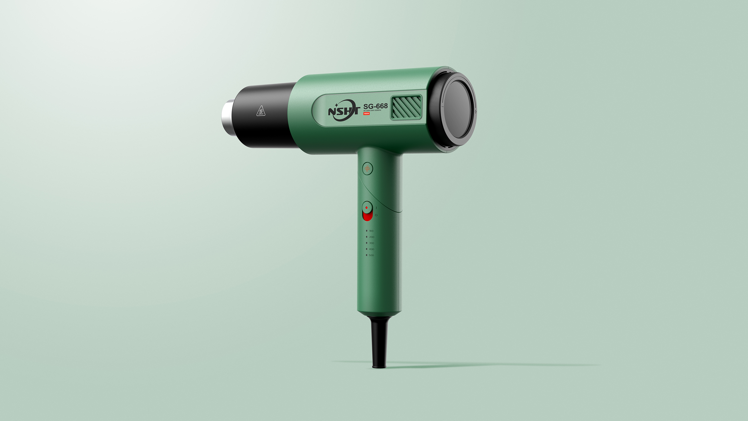 Appearance design of hot air gun，Tool appearance，Equipment appearance，Handheld device appearance，industrial design，Overseas tool design，Intelligent electric tools，