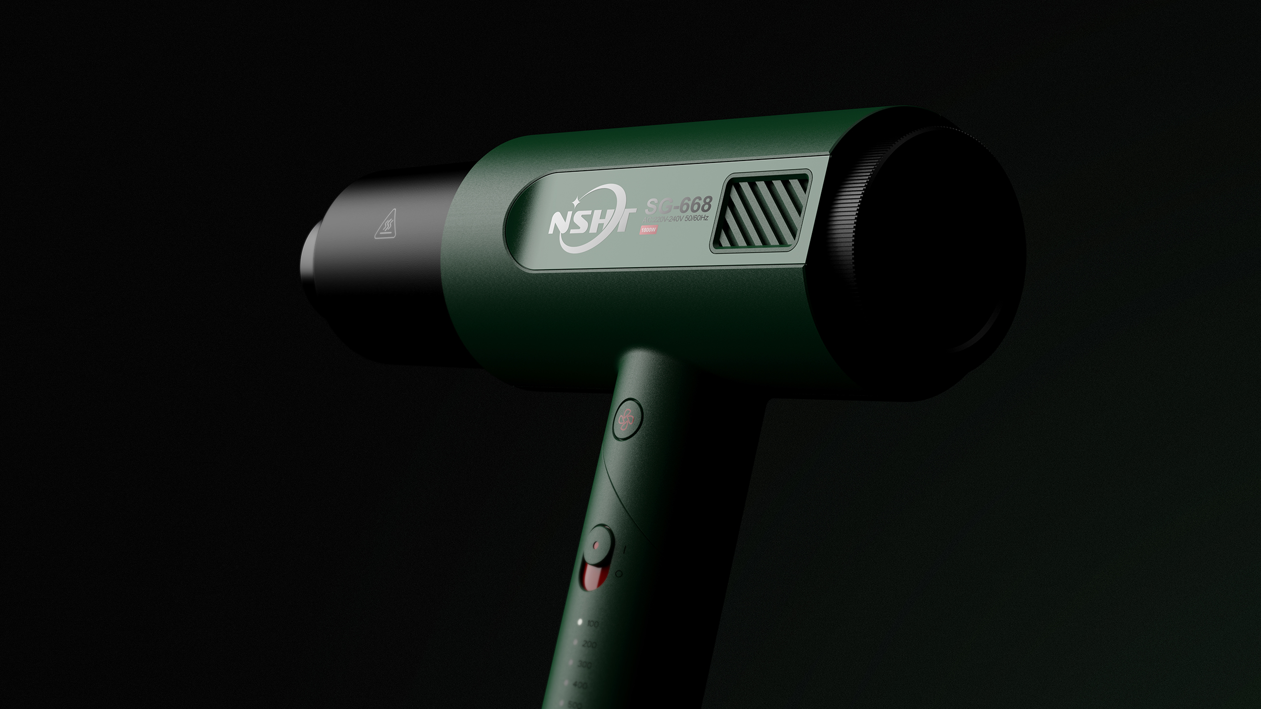 Appearance design of hot air gun，Tool appearance，Equipment appearance，Handheld device appearance，industrial design，Overseas tool design，Intelligent electric tools，