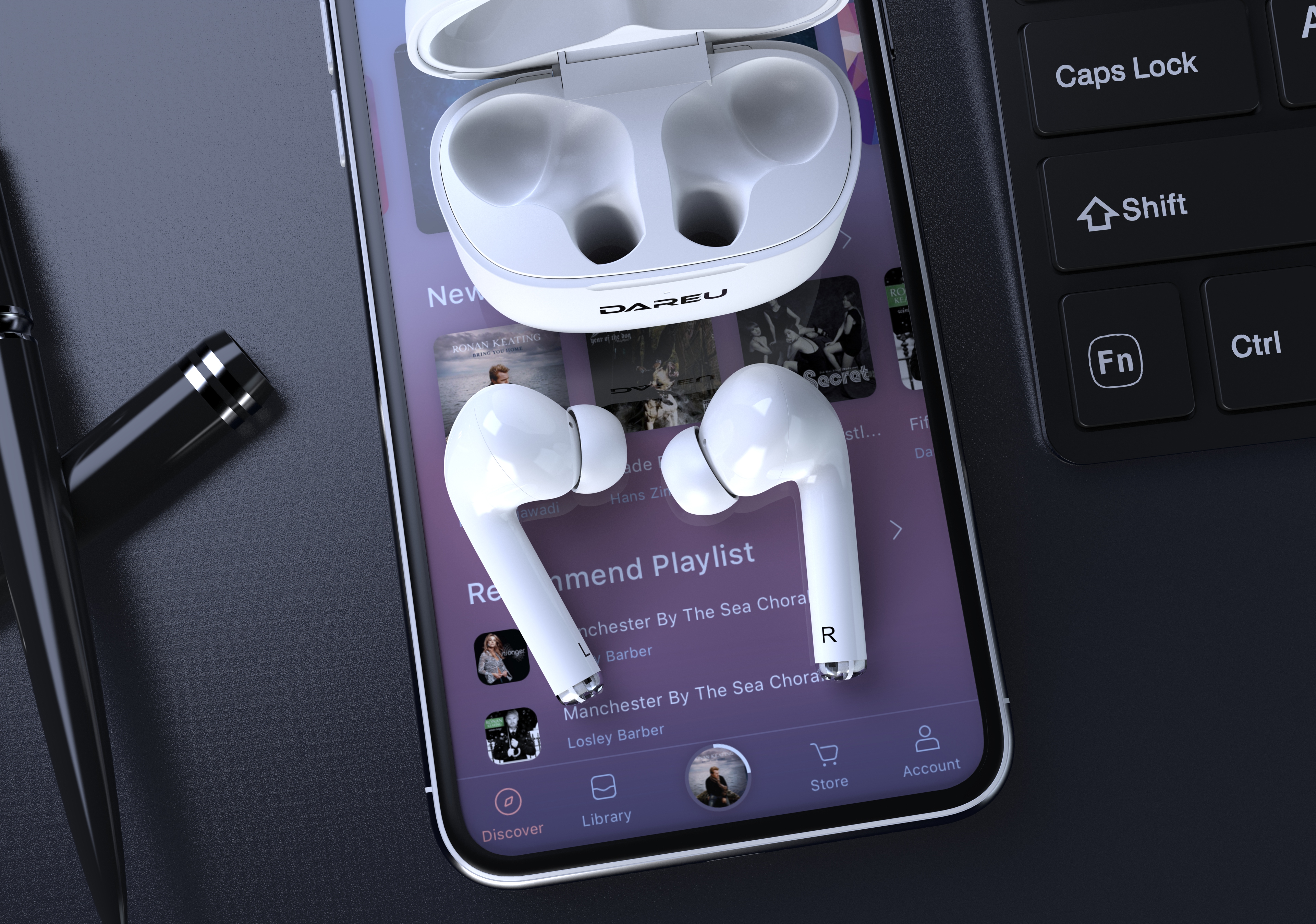 Daryou，product design，headset，Bluetooth，tws，