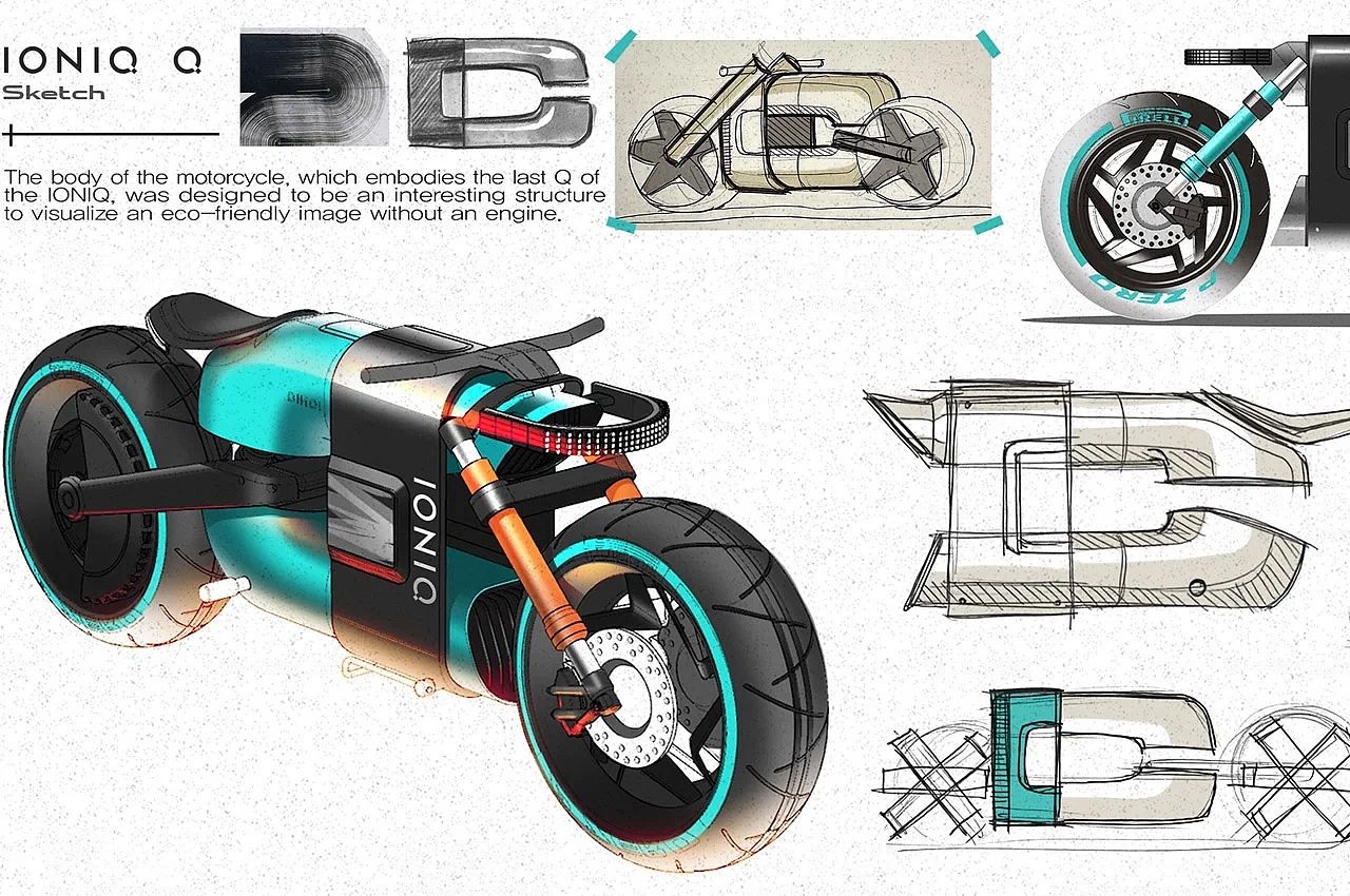 ELECTRIC SUPERBIKE，Electric super motorcycle，IONIQ，