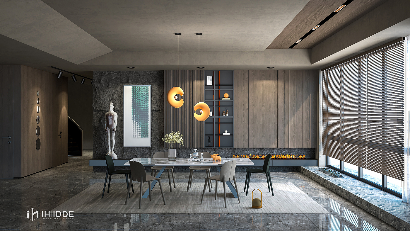 Interior design，Sketch master，design sketch，Vray rendering，