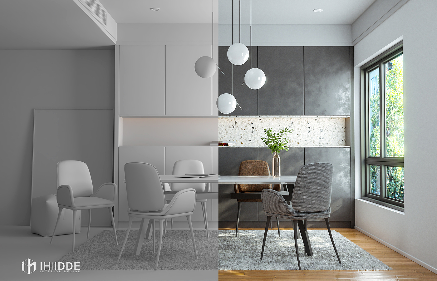 Interior design，Sketch master，design sketch，Vray rendering，