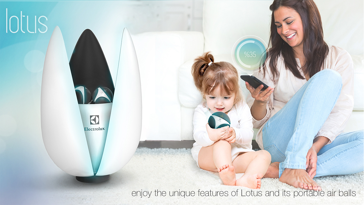 Electrolux，purifier，contaminated，concept，Portable，household electrical appliances，