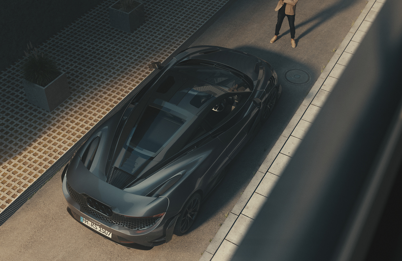 automobile，cgi，black，