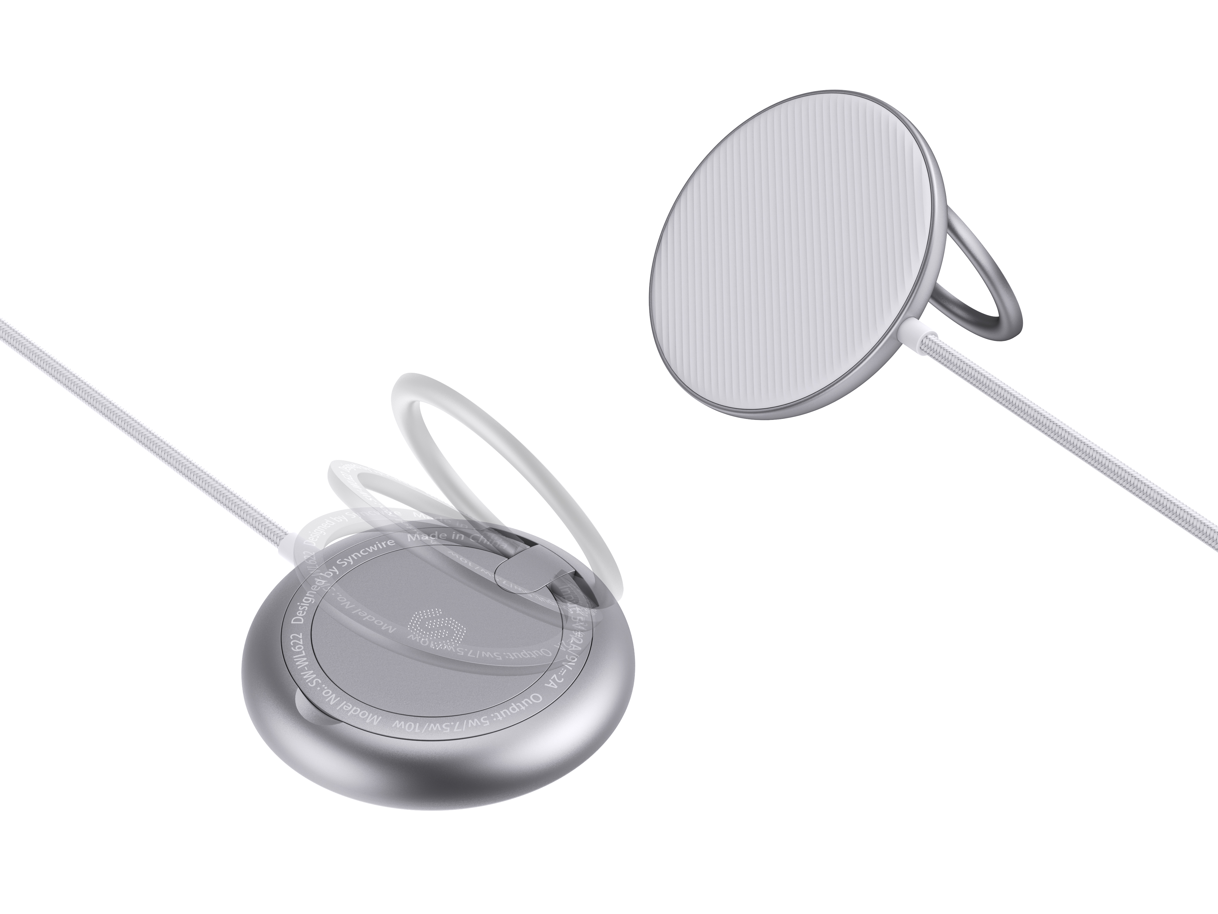 Magnetic suction wireless charging，ID design，Mobile phone bracket，3C digital，charge，