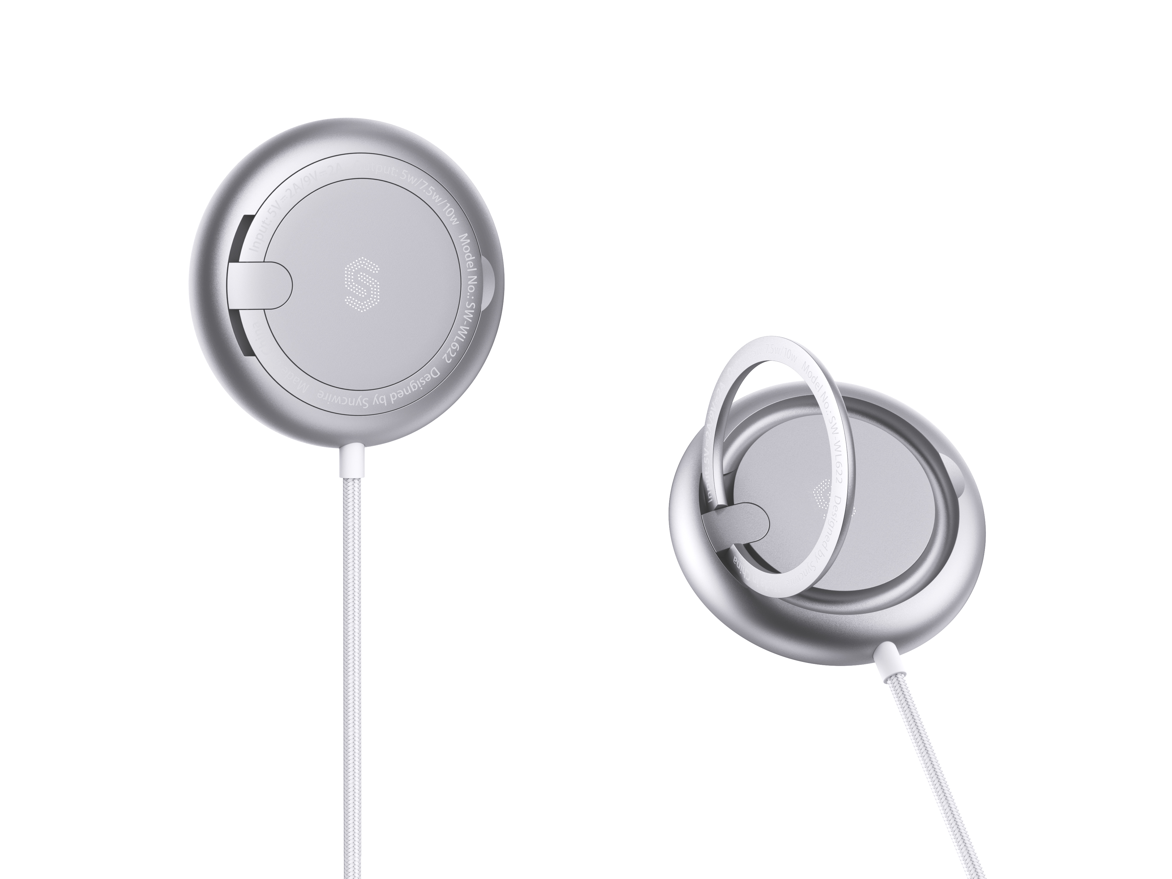 Magnetic suction wireless charging，ID design，Mobile phone bracket，3C digital，charge，