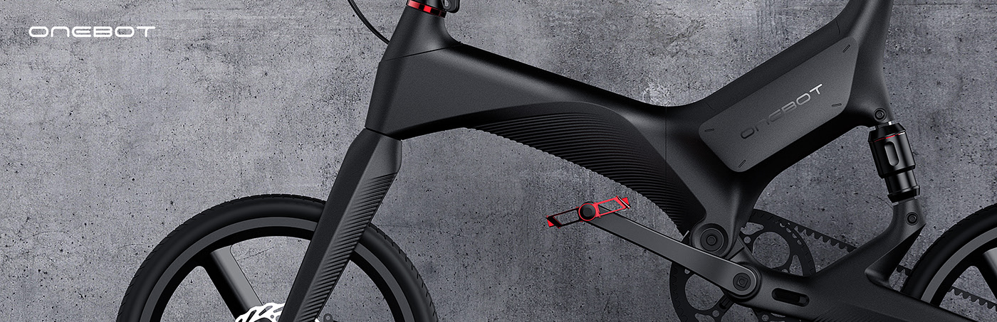 Husky original design，Electric vehicle，Folding bike，Appearance design，vehicle，IF2021，