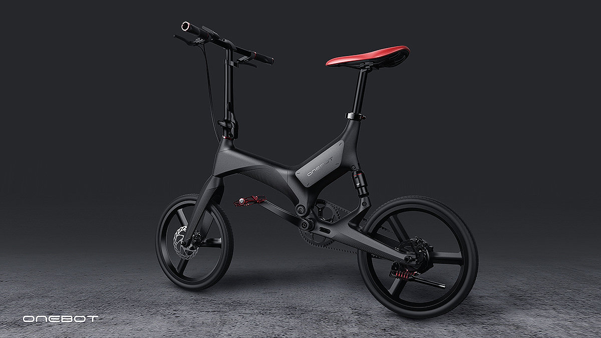 Husky original design，Electric vehicle，Folding bike，Appearance design，vehicle，IF2021，